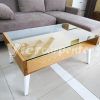 bàn trà sofa mặt kính đẹp phong cách hiện đại viet carpenter