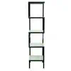 kế sách đứng 5 tầng độc lạ đẹp chất liệu sắt kết hợp với kính