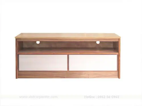 mẫu tủ kệ tivi gỗ sồi walnut nhập khẩu