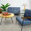 bộ sofa cổ điển vintage những thập niên 90 phù hợp cho các phòng khách chưng cư, quán cafe để tạo ra không gian homestay