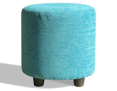 ghế đôn sofa hình trụ chất liệu nệm bọc vải nhung rất phù hợp phòng cách quán cafe nhà hàng giá rẻ màu xanh da trời