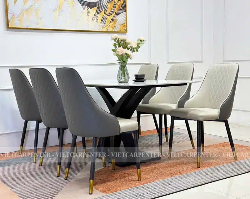 bàn ăn cơm gia đình ngồi đươc 6 người