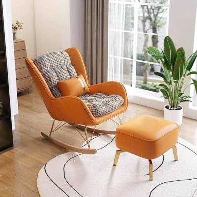 ghế thư giãn bập bênh đọc sách ở phòng khách hoặc xem tivi ngoài ra ghế thư giãn này còn bố trí được ở phòng ngủ cực kỳ chil