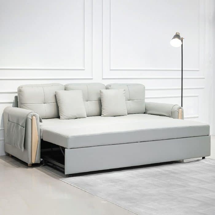 ghế sofa giường thông minh đa năng 2 trong 1 có thể làm sofa kéo ra thành giường ngủ cực tiện lợi cho các căn hộ có diện tích nhỏ hẹp hiện nay
